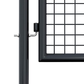 Gaaspoort 100x125 cm gegalvaniseerd staal grijs 5
