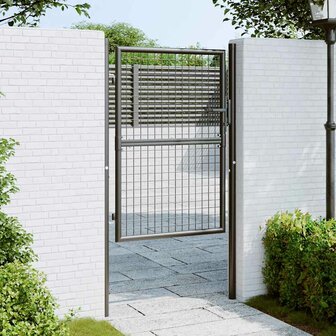 Gaaspoort 100x175 cm gegalvaniseerd staal grijs 3