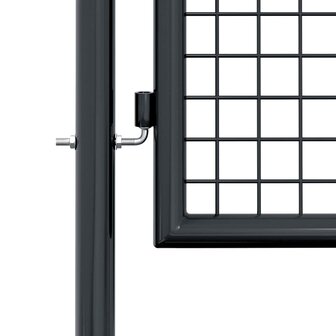 Gaaspoort 100x175 cm gegalvaniseerd staal grijs 5