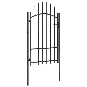 Poort 1x2,2 m staal zwart 2