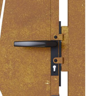 Poort grasontwerp 105x105 cm cortenstaal 9