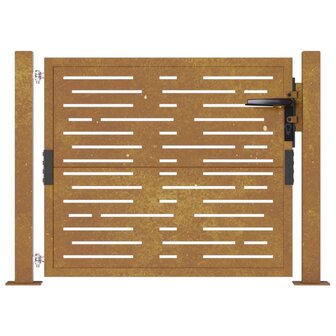 Poort vierkant 105x80 cm cortenstaal 4