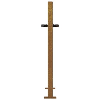 Poort vierkant 105x105 cm cortenstaal 6