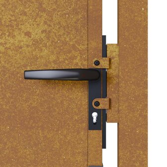 Poort 105x105 cm cortenstaal 9