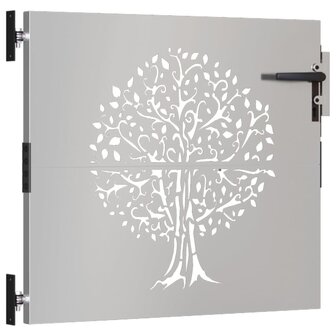 Poort 85x75 cm boomontwerp cortenstaal 3