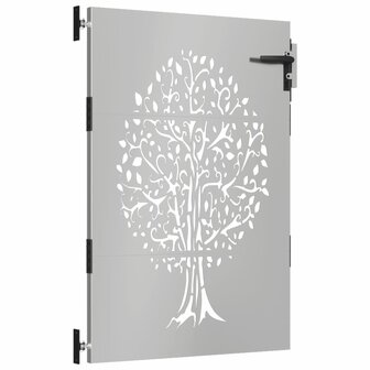 Poort 85x150 cm boomontwerp cortenstaal 3