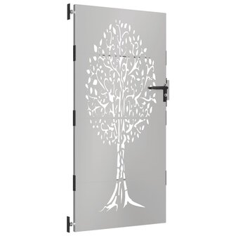 Poort 85x200 cm boomontwerp cortenstaal 3