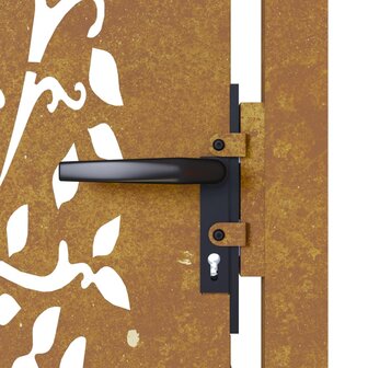 Poort 105x80 cm boomontwerp cortenstaal 7
