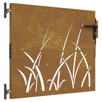 Poort 85x75 cm grasontwerp cortenstaal 2