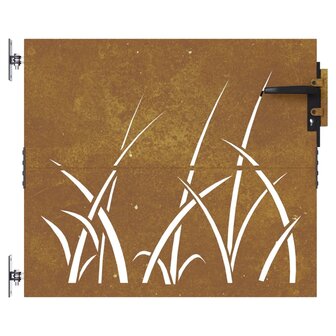 Poort 85x75 cm grasontwerp cortenstaal 4