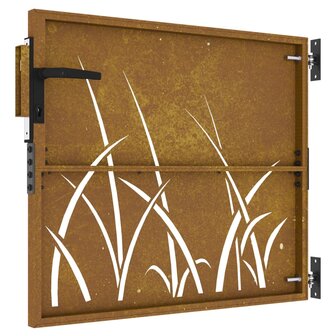 Poort 85x75 cm grasontwerp cortenstaal 6