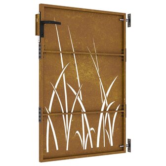 Poort 85x150 cm grasontwerp cortenstaal 6