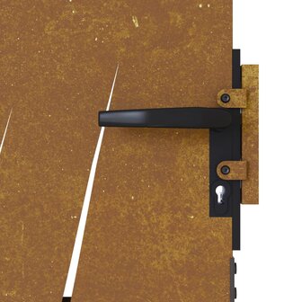 Poort 85x150 cm grasontwerp cortenstaal 7