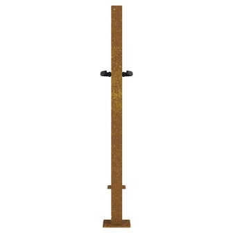 Poort 105x80 cm bamboe-ontwerp cortenstaal 5