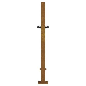 Poort 105x105 cm bamboe-ontwerp cortenstaal 5