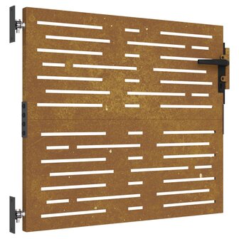 Poort 85x100 cm vierkant cortenstaal 2