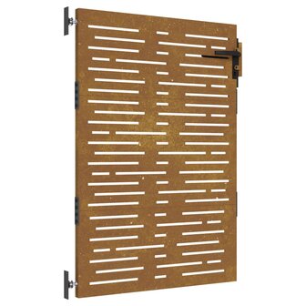 Poort 85x125 cm vierkant cortenstaal 2