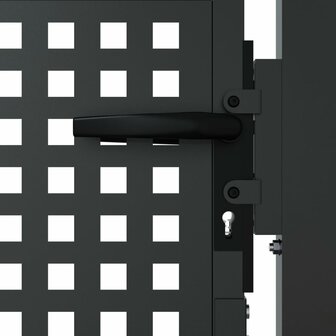 Poort 105x125 cm staal antracietkleurig 4