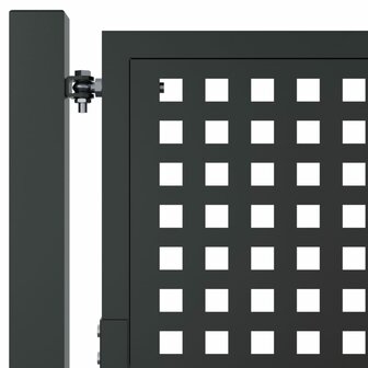 Poort 105x125 cm staal antracietkleurig 5