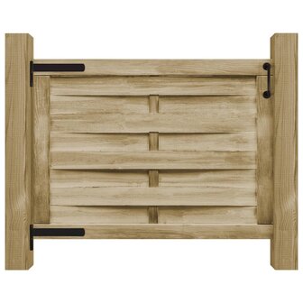 Poort 100x75 cm groen ge&iuml;mpregneerd grenenhout 2