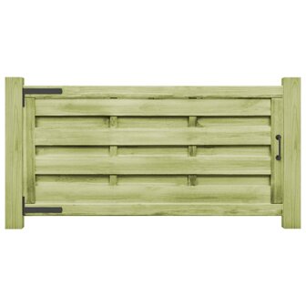 Poorten 2 st 150x75 cm ge&iuml;mpregneerd grenenhout groen 2