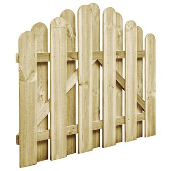 Poort 100x75 cm groen ge&iuml;mpregneerd grenenhout 2