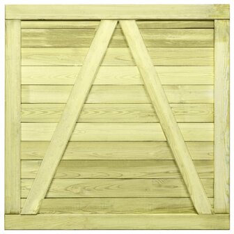 Poort 100x100 cm ge&iuml;mpregneerd grenenhout 5