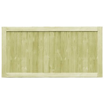 Poorten 2 st 300x75 cm ge&iuml;mpregneerd grenenhout 3