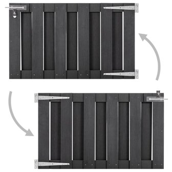 Poort 100x60 cm HKC grijs 2