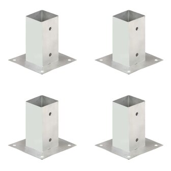 Paalankers 4 st 71 mm gegalvaniseerd metaal 1