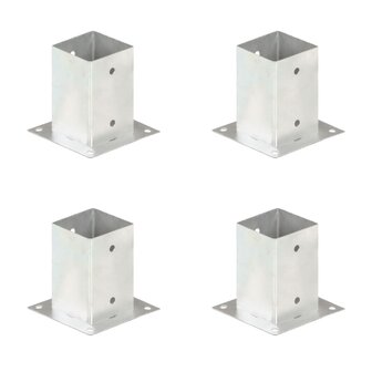 Paalankers 4 st 91 mm gegalvaniseerd metaal 1