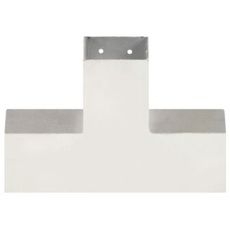 Paalverbindingen 4 st X-vorm 81x81 mm gegalvaniseerd metaal 4