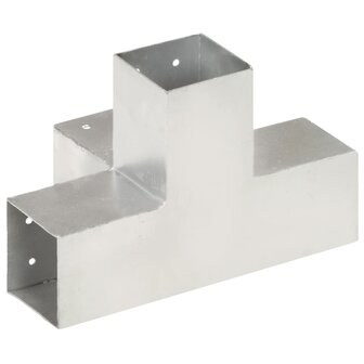 Paalverbindingen 4 st X-vorm 81x81 mm gegalvaniseerd metaal 5
