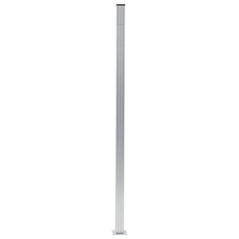 Schuttingpalen 2 st 185 cm aluminium 3