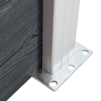 Schuttingpalen 3 st 185 cm aluminium 6