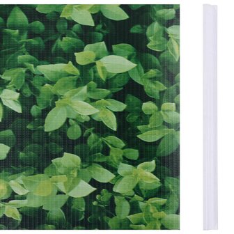 Tuinscherm 35x0,19 m PVC groen 3