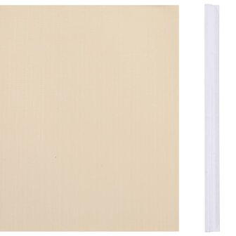 Tuinscherm 35x0,19 m PVC cr&egrave;me 3