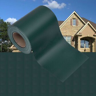 Tuinscherm 35x0,19 m PVC matgroen 1