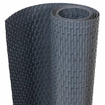 Balkonscherm 300x80 cm poly rattan antracietkleurig 2