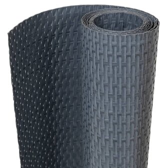 Balkonscherm 400x80 cm poly rattan antracietkleurig 2