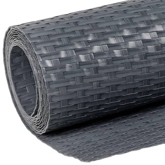 Balkonscherm 400x80 cm poly rattan antracietkleurig 7
