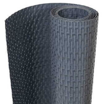 Balkonscherm 500x80 cm poly rattan antracietkleurig 2