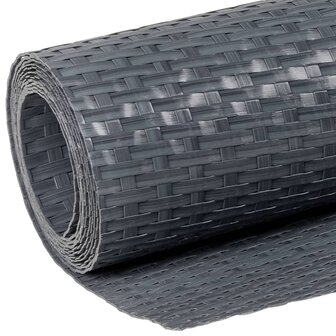 Balkonscherm 500x80 cm poly rattan antracietkleurig 7