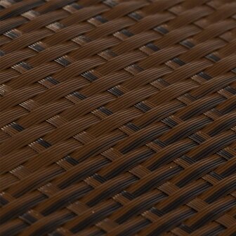 Balkonscherm 300x80 cm poly rattan bruin en zwart 6