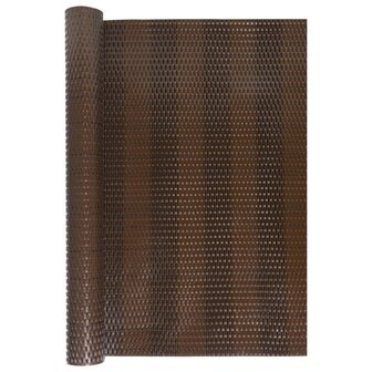 Balkonscherm 300x90 cm poly rattan bruin en zwart 3