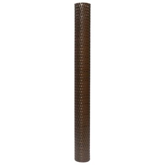 Balkonscherm 300x90 cm poly rattan bruin en zwart 4