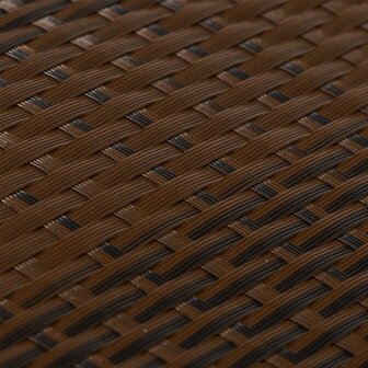 Balkonscherm 300x90 cm poly rattan bruin en zwart 6