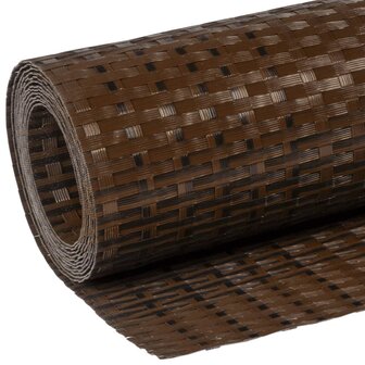 Balkonscherm 300x90 cm poly rattan bruin en zwart 7