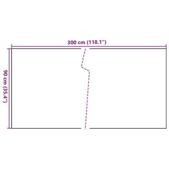 Balkonscherm 300x90 cm poly rattan bruin en zwart 8