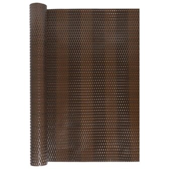 Balkonscherm 400x80 cm poly rattan bruin en zwart 3